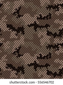 Fashionable camouflage pattern, vector illustration.Millatry print .Seamless vector wallpaper