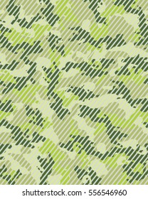 Fashionable camouflage pattern, vector illustration.Millatry print .Seamless vector wallpaper