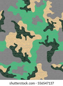 Fashionable camouflage pattern, vector illustration.Millatry print .Seamless vector wallpaper