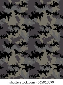 Fashionable camouflage pattern, vector illustration.Millatry print .Seamless vector wallpaper