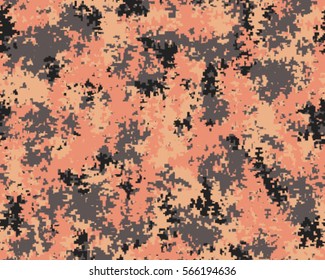 Fashionable camouflage pattern, vector illustration.Millatry print .Seamless vector wallpaper