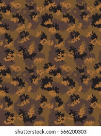 Fashionable camouflage pattern, vector illustration.Millatry print .Seamless vector wallpaper