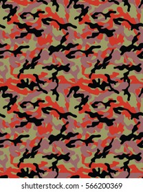 Fashionable camouflage pattern, vector illustration.Millatry print .Seamless vector wallpaper