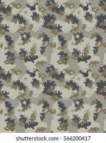 Fashionable camouflage pattern, vector illustration.Millatry print .Seamless vector wallpaper