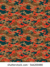 Fashionable camouflage pattern, vector illustration.Millatry print .Seamless vector wallpaper