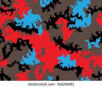 Fashionable camouflage pattern, vector illustration.Millatry print .Seamless vector wallpaper