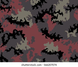 Fashionable camouflage pattern, vector illustration.Millatry print .Seamless vector wallpaper