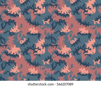 Fashionable camouflage pattern, vector illustration.Millatry print .Seamless vector wallpaper