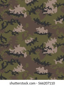 Fashionable camouflage pattern, vector illustration.Millatry print .Seamless vector wallpaper