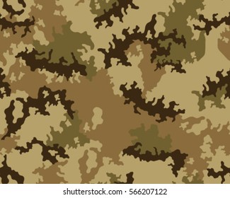 Fashionable camouflage pattern, vector illustration.Millatry print .Seamless vector wallpaper