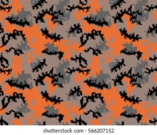 Fashionable camouflage pattern, vector illustration.Millatry print .Seamless vector wallpaper