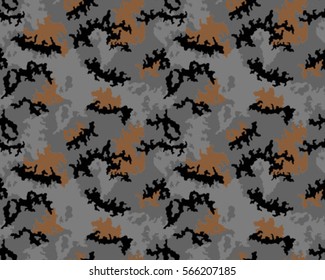 Fashionable camouflage pattern, vector illustration.Millatry print .Seamless vector wallpaper