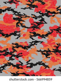 Fashionable camouflage pattern, vector illustration.Millatry print .Seamless vector wallpaper