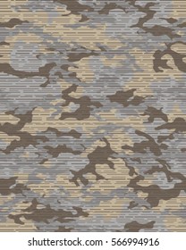Fashionable camouflage pattern, vector illustration.Millatry print .Seamless vector wallpaper