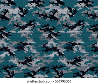Fashionable camouflage pattern, vector illustration.Millatry print .Seamless vector wallpaper