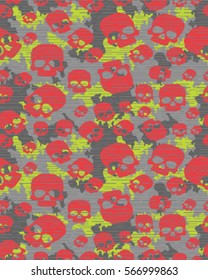 Fashionable camouflage pattern, vector illustration.Millatry print .Seamless vector wallpaper