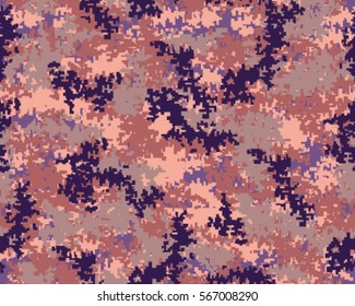 Fashionable camouflage pattern, vector illustration.Millatry print .Seamless vector wallpaper