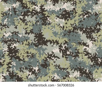 Fashionable camouflage pattern, vector illustration.Millatry print .Seamless vector wallpaper