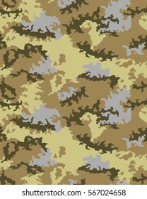 Fashionable camouflage pattern, vector illustration.Millatry print .Seamless vector wallpaper