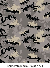 Fashionable camouflage pattern, vector illustration.Millatry print .Seamless vector wallpaper