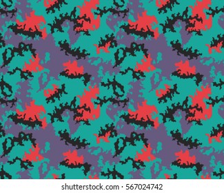 Fashionable camouflage pattern, vector illustration.Millatry print .Seamless vector wallpaper