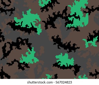 Fashionable camouflage pattern, vector illustration.Millatry print .Seamless vector wallpaper