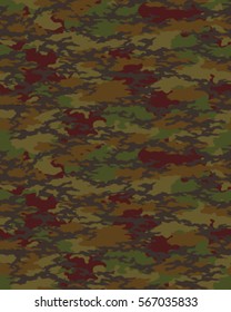 Fashionable camouflage pattern, vector illustration.Millatry print .Seamless vector wallpaper