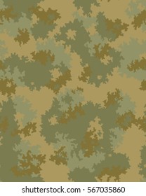 Fashionable camouflage pattern, vector illustration.Millatry print .Seamless vector wallpaper