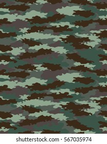 Fashionable camouflage pattern, vector illustration.Millatry print .Seamless vector wallpaper