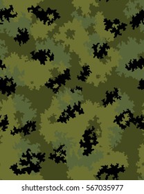Fashionable camouflage pattern, vector illustration.Millatry print .Seamless vector wallpaper