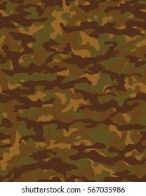 Fashionable camouflage pattern, vector illustration.Millatry print .Seamless vector wallpaper