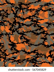 Fashionable camouflage pattern, vector illustration.Millatry print .Seamless vector wallpaper