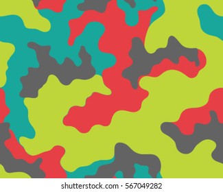 Fashionable camouflage pattern, vector illustration.Millatry print .Seamless vector wallpaper