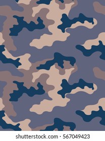 Fashionable camouflage pattern, vector illustration.Millatry print .Seamless vector wallpaper