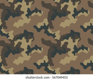 Fashionable camouflage pattern, vector illustration.Millatry print .Seamless vector wallpaper