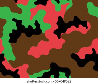 Fashionable camouflage pattern, vector illustration.Millatry print .Seamless vector wallpaper
