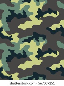 Fashionable camouflage pattern, vector illustration.Millatry print .Seamless vector wallpaper