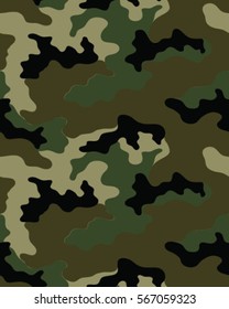Fashionable camouflage pattern, vector illustration.Millatry print .Seamless vector wallpaper
