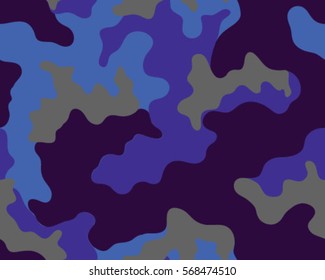 Fashionable camouflage pattern, vector illustration.Millatry print .Seamless vector wallpaper