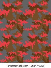 Fashionable camouflage pattern, vector illustration.Millatry print .Seamless vector wallpaper