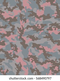 Fashionable camouflage pattern, vector illustration.Millatry print .Seamless vector wallpaper