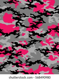 Fashionable camouflage pattern, vector illustration.Millatry print .Seamless vector wallpaper