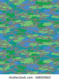 Fashionable camouflage pattern, vector illustration.Millatry print .Seamless vector wallpaper