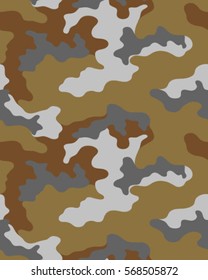 Fashionable camouflage pattern, vector illustration.Millatry print .Seamless vector wallpaper