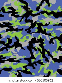 Fashionable camouflage pattern, vector illustration.Millatry print .Seamless vector wallpaper