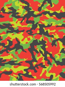 Patrón de camuflaje de moda, Ilustración vectorial. Impresión Millatry. Fondo de pantalla de Vector sin costuras