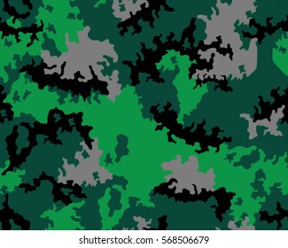 Fashionable camouflage pattern, vector illustration.Millatry print .Seamless vector wallpaper