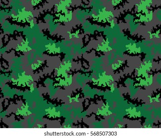 Fashionable camouflage pattern, vector illustration.Millatry print .Seamless vector wallpaper