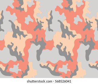 Fashionable camouflage pattern, vector illustration.Millatry print .Seamless vector wallpaper