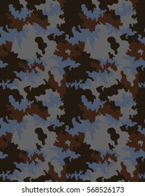 Fashionable camouflage pattern, vector illustration.Millatry print .Seamless vector wallpaper